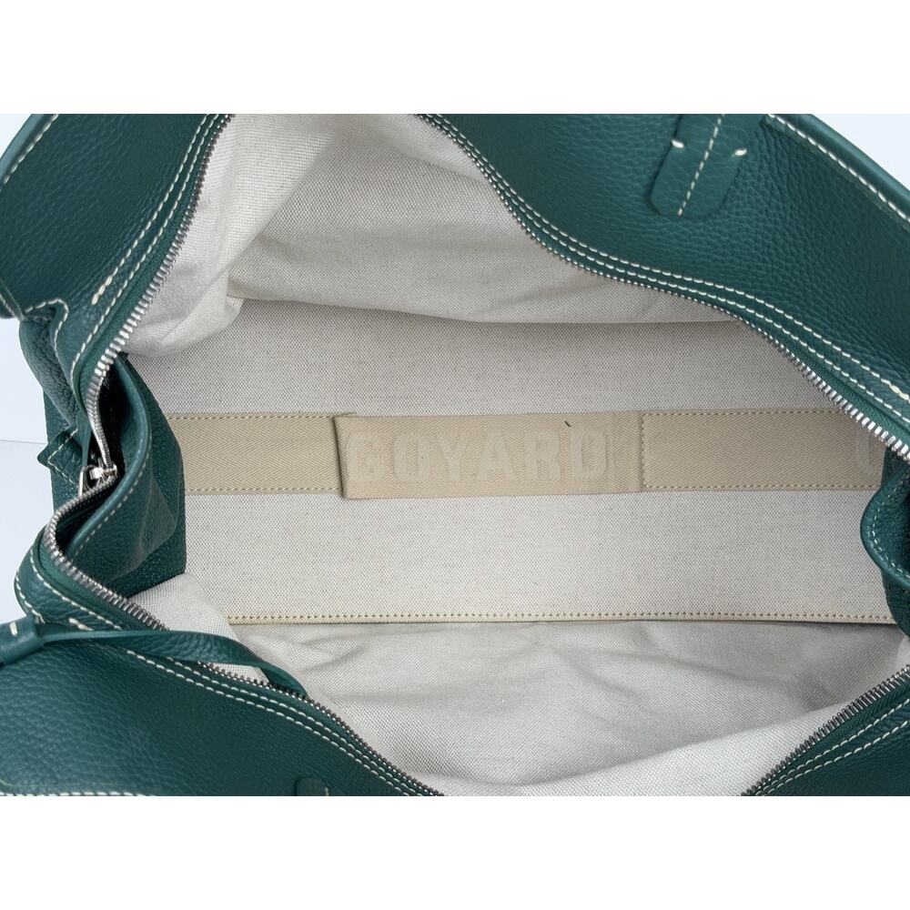 Goyard Sac Hardy PM Tote Bag in Green Goyardine Coated Canvas with Pouch E-8 - Picture 9 of 15